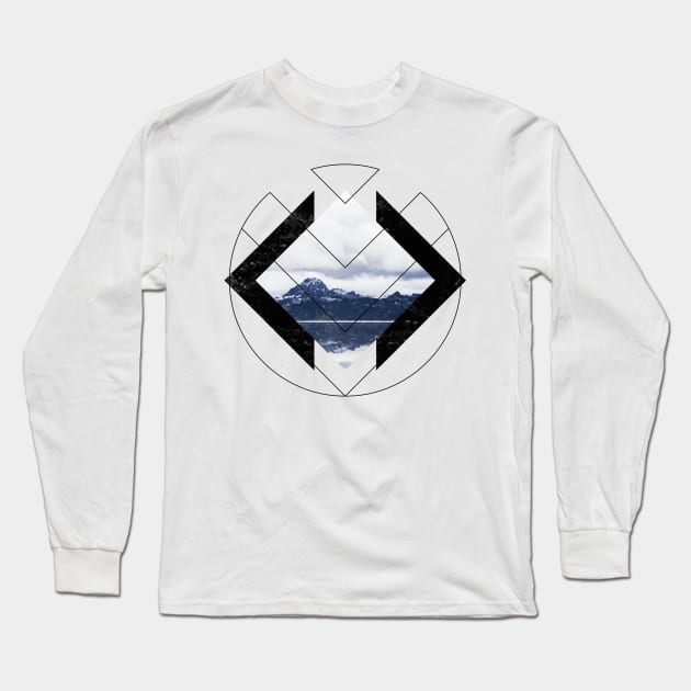 Geometric Hills Long Sleeve T-Shirt by NJORDUR